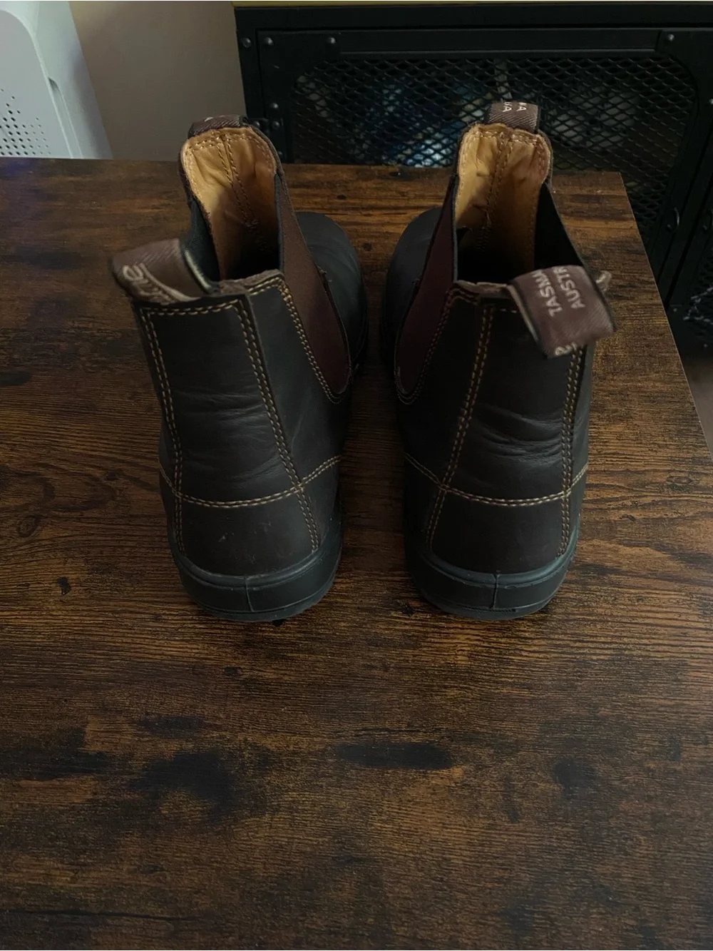 Blundstone Men's Chukka Boots in Dark Brown Leather